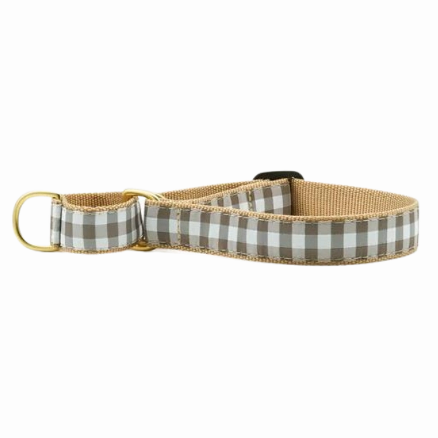 Martingale Collar | Gray Buffalo Check