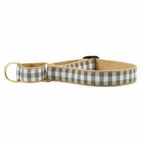 Martingale Collar | Gray Buffalo Check