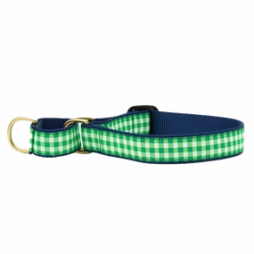 Martingale Collar | Lime Gingham