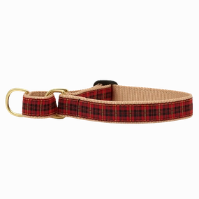 Martingale Collar | New Red Plaid