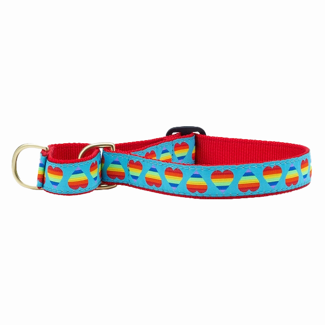 Martingale Collar | Rainbow Hearts