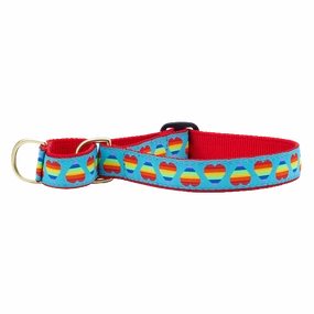 Martingale Collar | Rainbow Hearts
