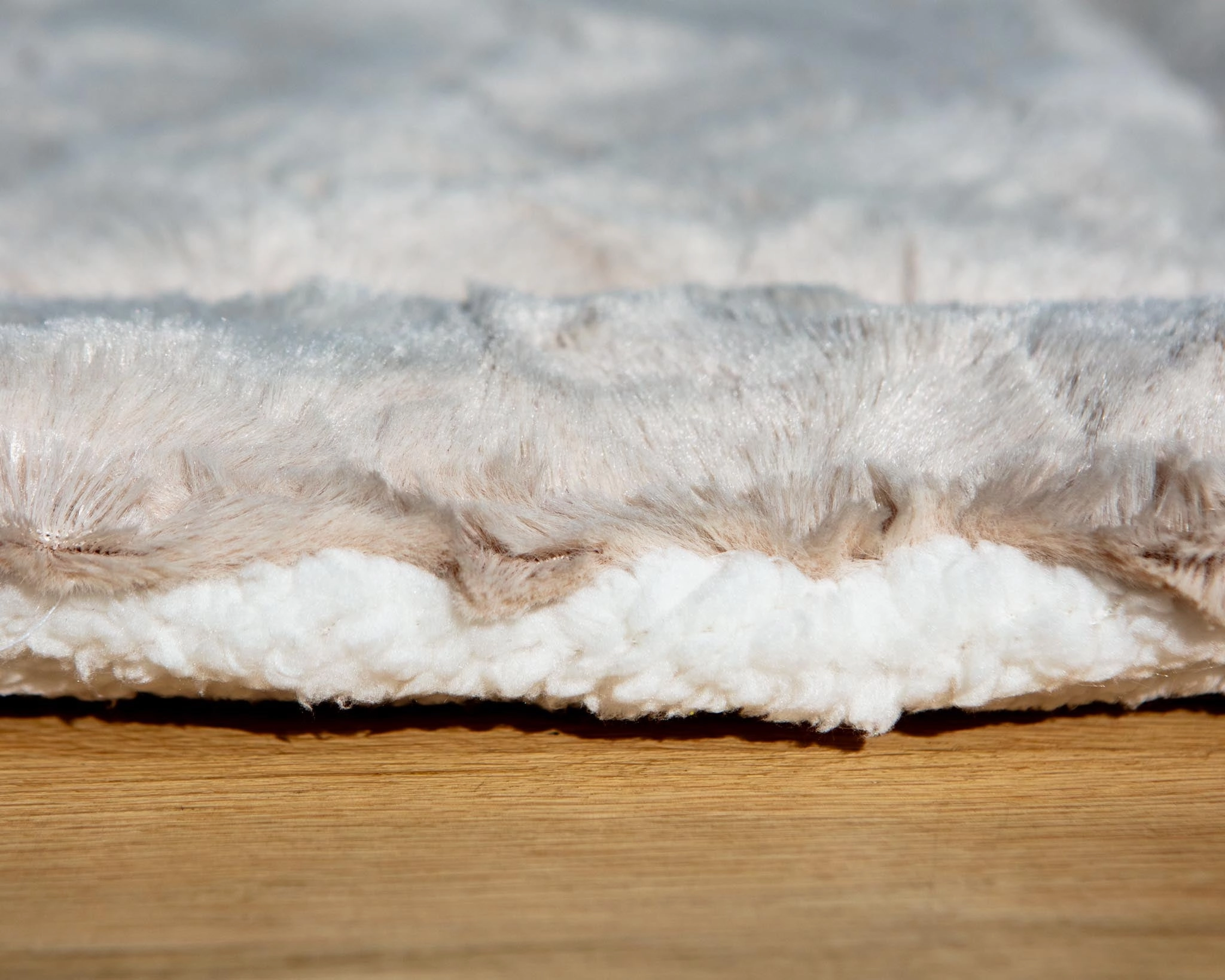 Minky Faux Fur Fleece Pet Napping Mat in Latte (Made in the USA)