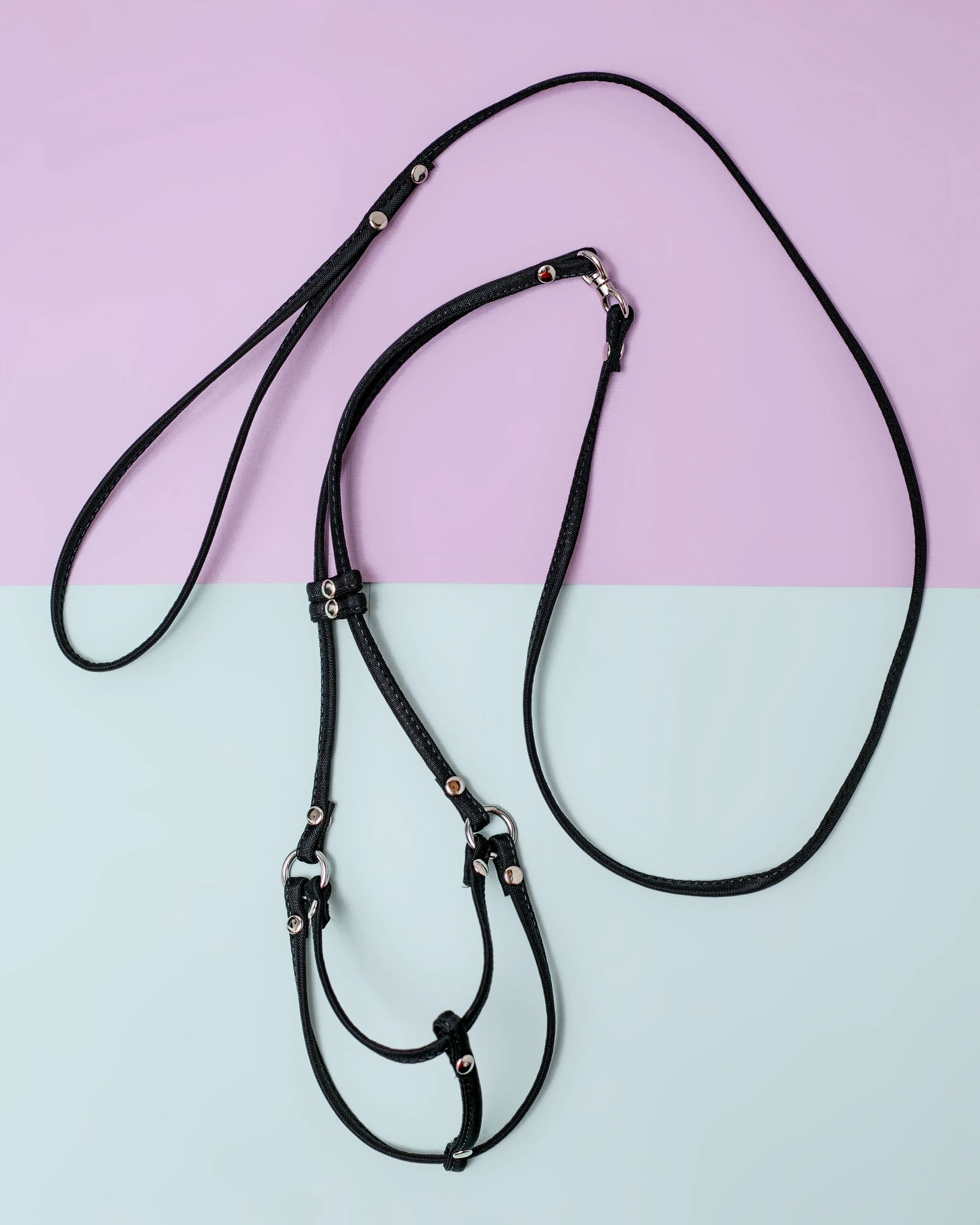 Nylon Step-In Adjustable Dog Harness in Black (Made in the USA)
