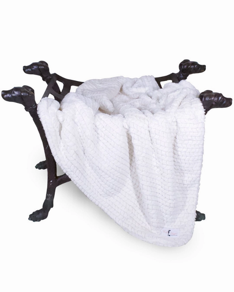 Paris Dog Blanket in Ivory (Made in the USA)