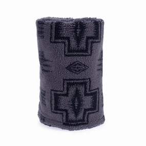 Pendleton Plush Throw Blanket | Harding Tonal Gray