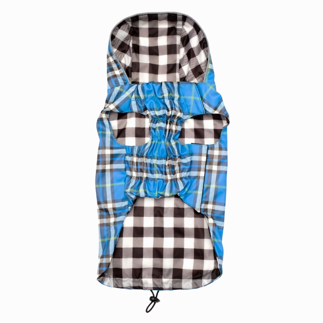 Raincoat | Bias Plaid Blue