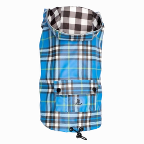 Raincoat | Bias Plaid Blue