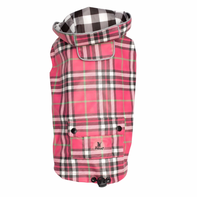 Raincoat | Bias Plaid Pink
