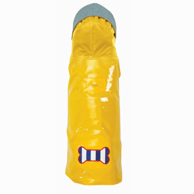 Raincoat Slicker | Yellow Striped Bone