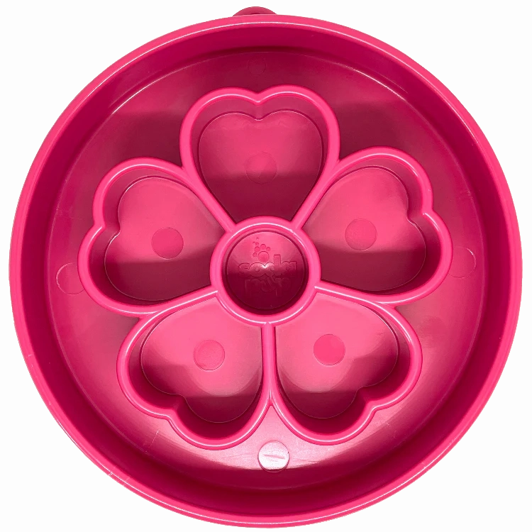 Slow Feeder Bowl | Pink Flower