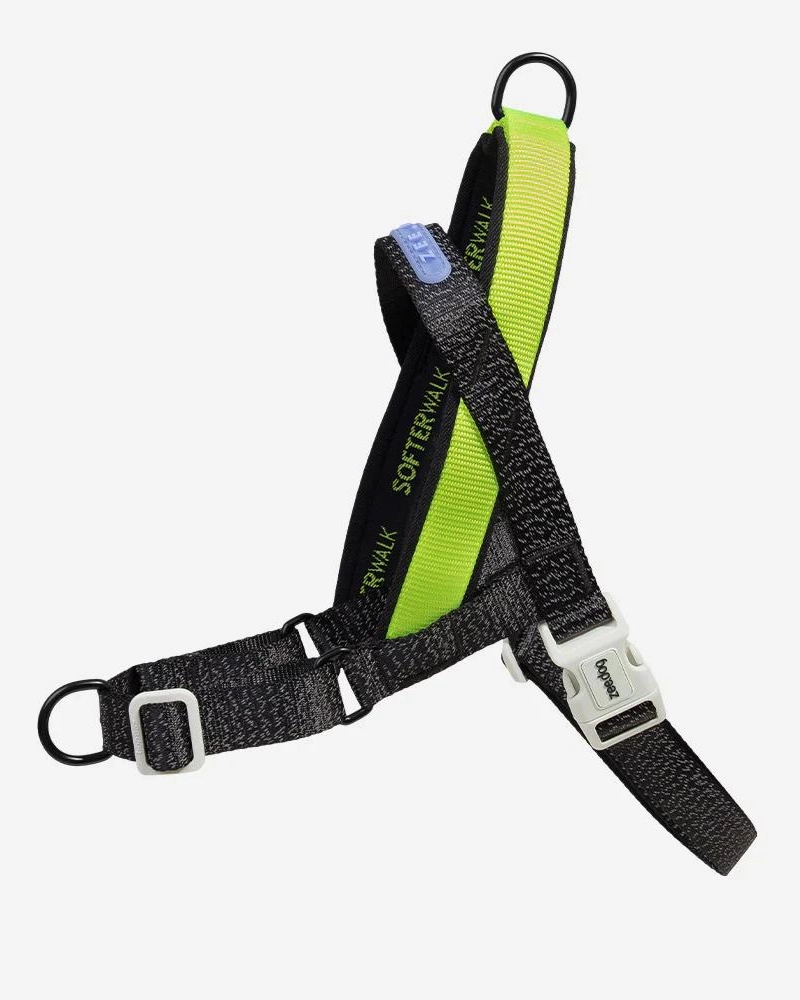 SofterWalk No-Pull Dog Harness in Reflective Nox