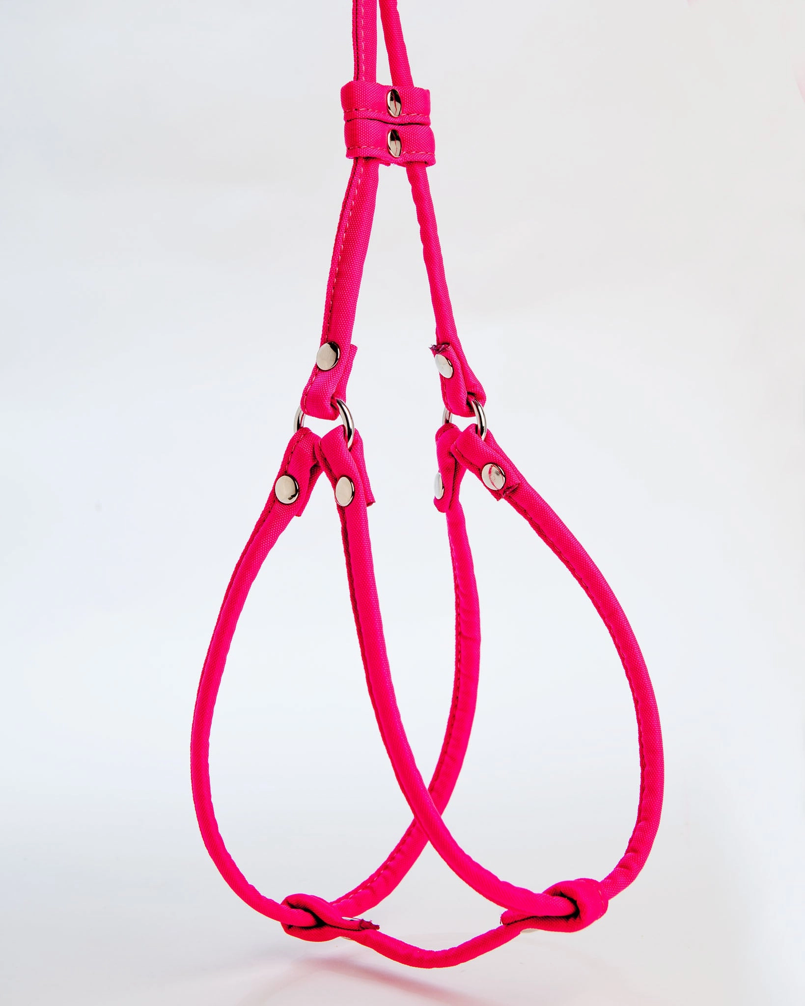 Step-In Adjustable Dog Harness in Neon Pink (Made in the USA)