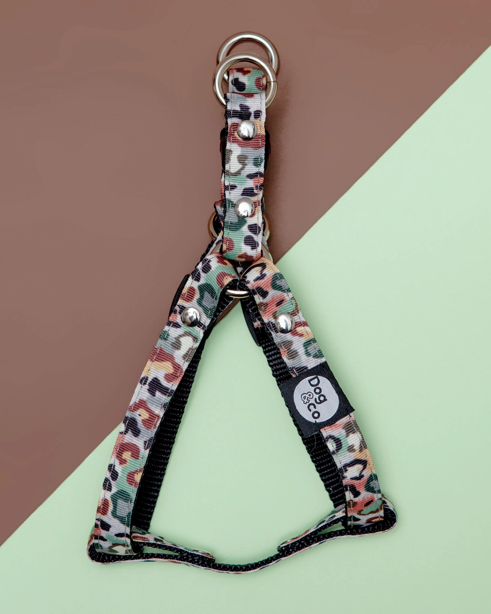 Step-In Dog Harness in Camo Leopard (Made in NYC)
