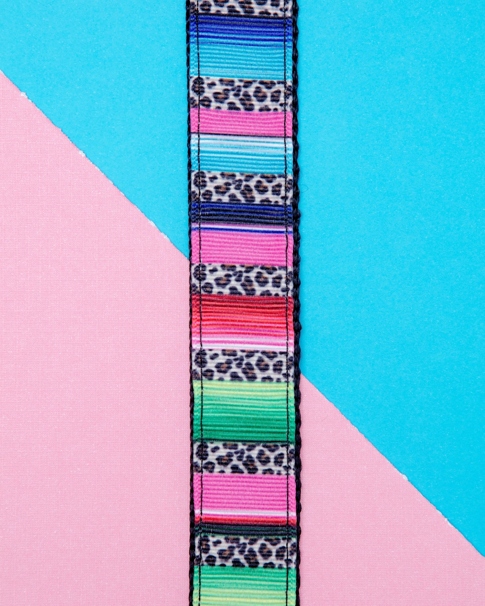Step-In Dog Harness in Rainbow Serape & Leopard (Made in NYC)