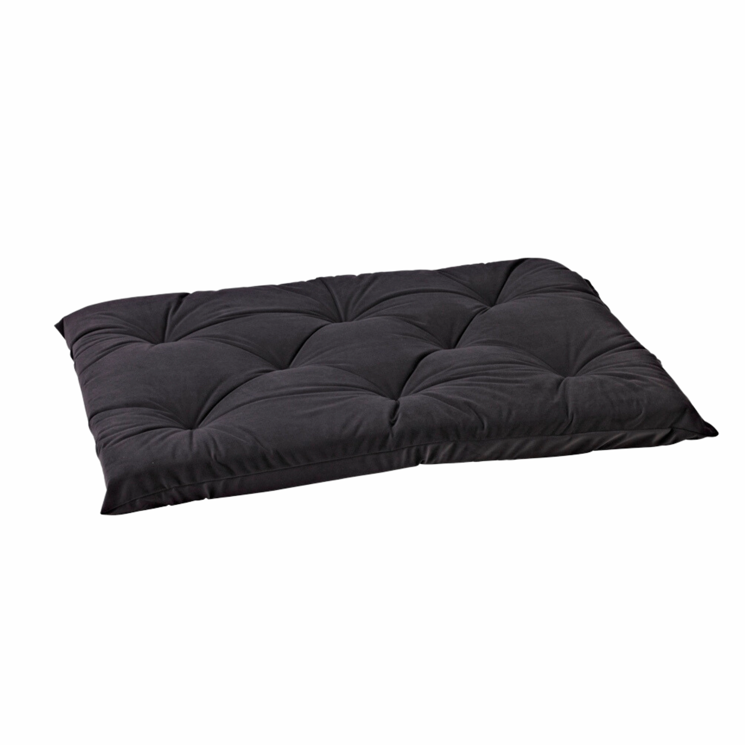 Tufted Cushion |  Ash Microvelvet