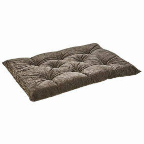 Tufted Cushion |  Bark Washed Microvelvet