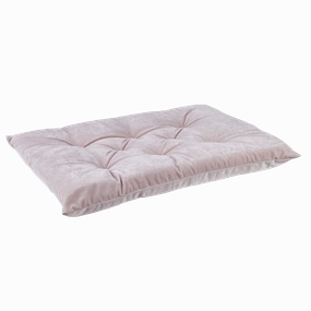 Tufted Cushion |  Blush Washed Microvelvet