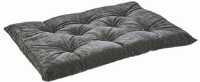 Tufted Cushion |  Carbon Washed Microvelvet