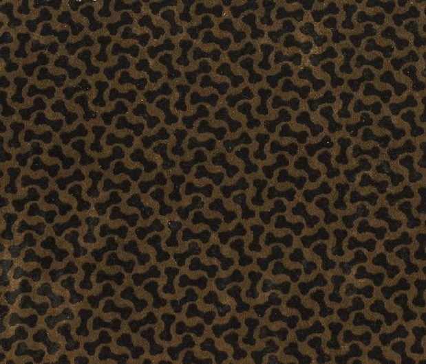Tufted Cushion | Chocolate Bones Microvelvet