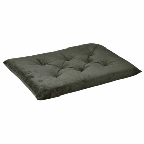 Tufted Cushion | Coal Microvelvet