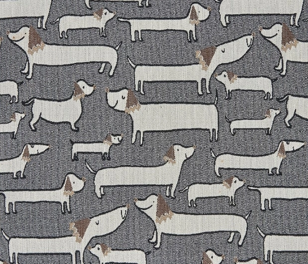 Tufted Cushion | Dashing Dogs Woven