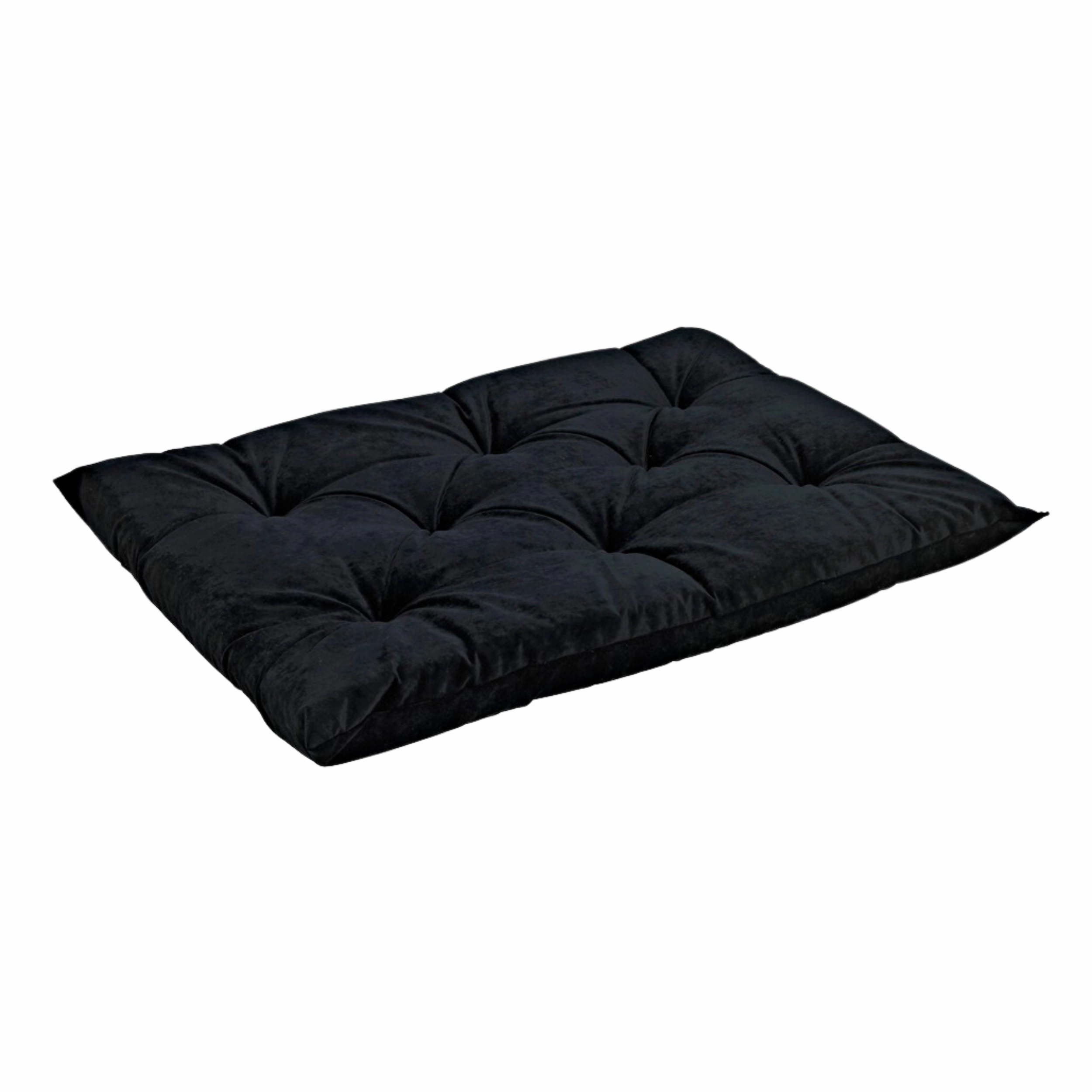 Tufted Cushion | Ebony Microvelvet