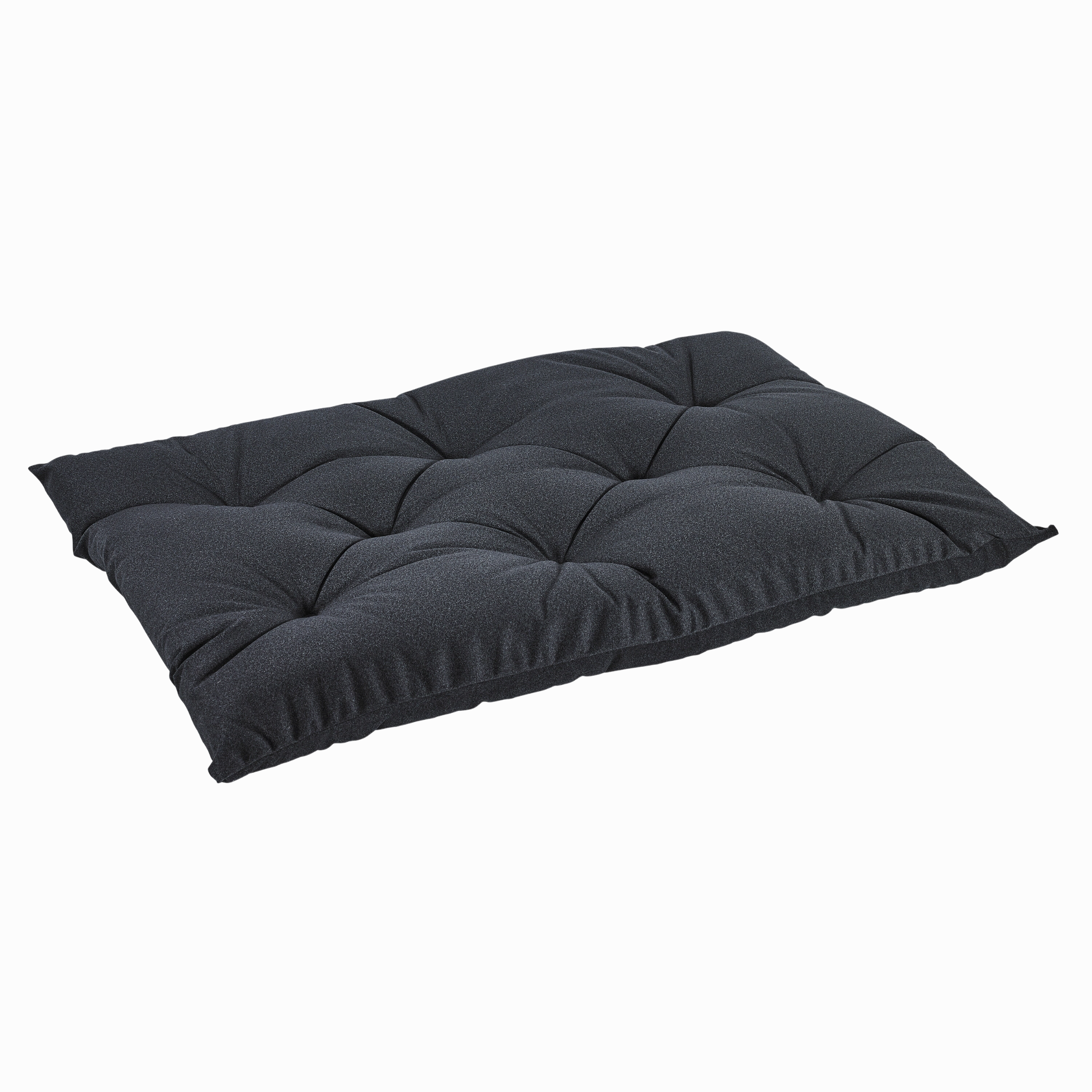 Tufted Cushion |  Flint Flanella Microvelvet