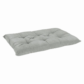 Tufted Cushion | Granite Microvelvet