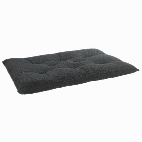 Tufted Cushion |  Grey Faux Sheepskin Fur