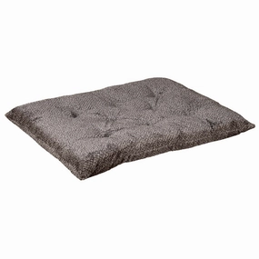 Tufted Cushion |  Grey Owl Faux Sheepskin Fur
