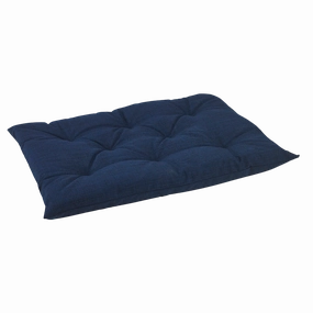 Tufted Cushion | Navy Microvelvet