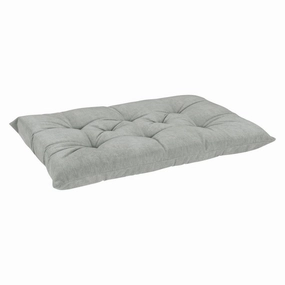 Tufted Cushion |  Oyster Washed Microvelvet