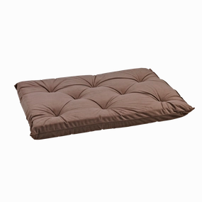 Tufted Cushion | Pebble Microvelvet