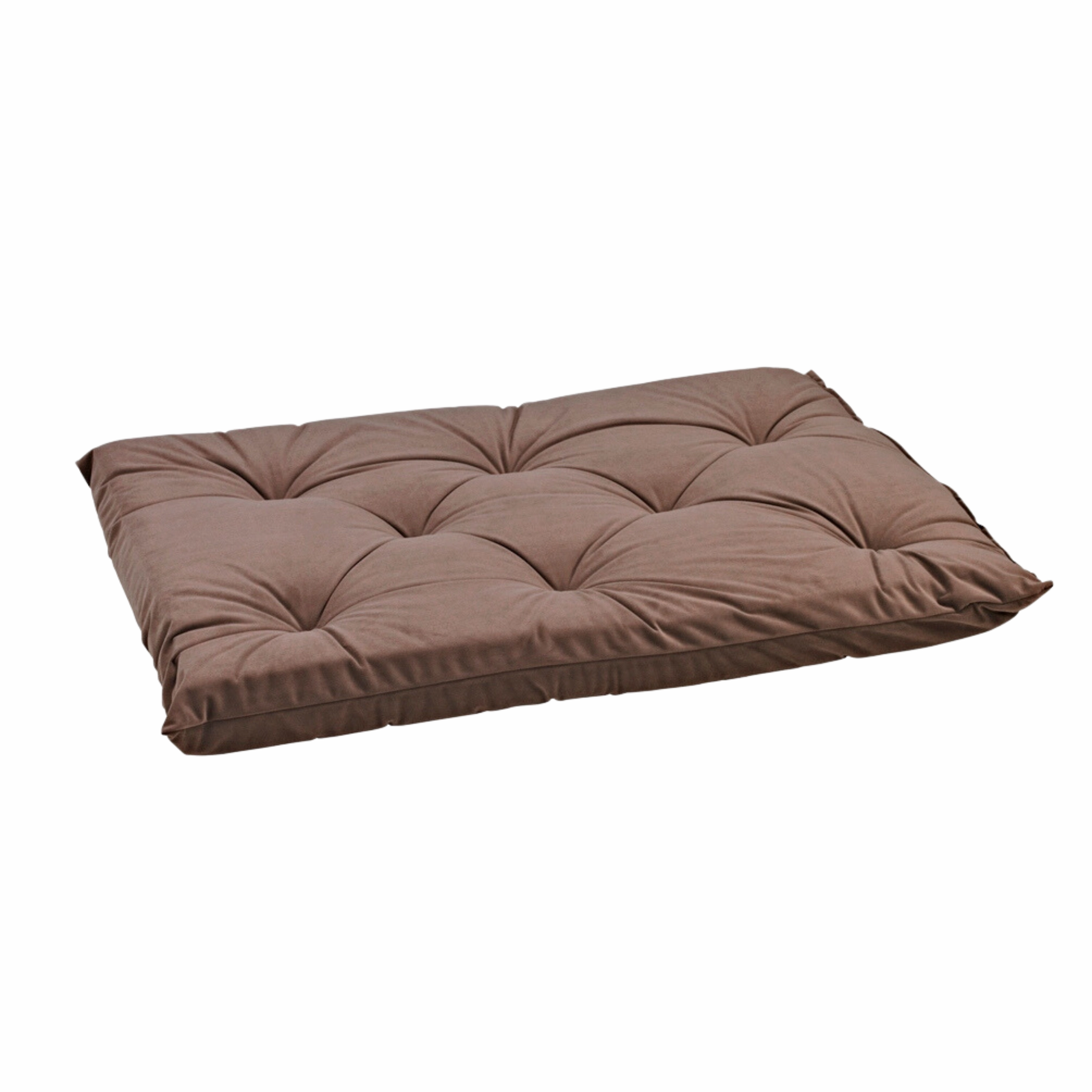 Tufted Cushion | Pebble Microvelvet