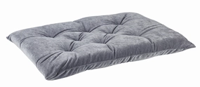 Tufted Cushion |  Pumice Microvelvet