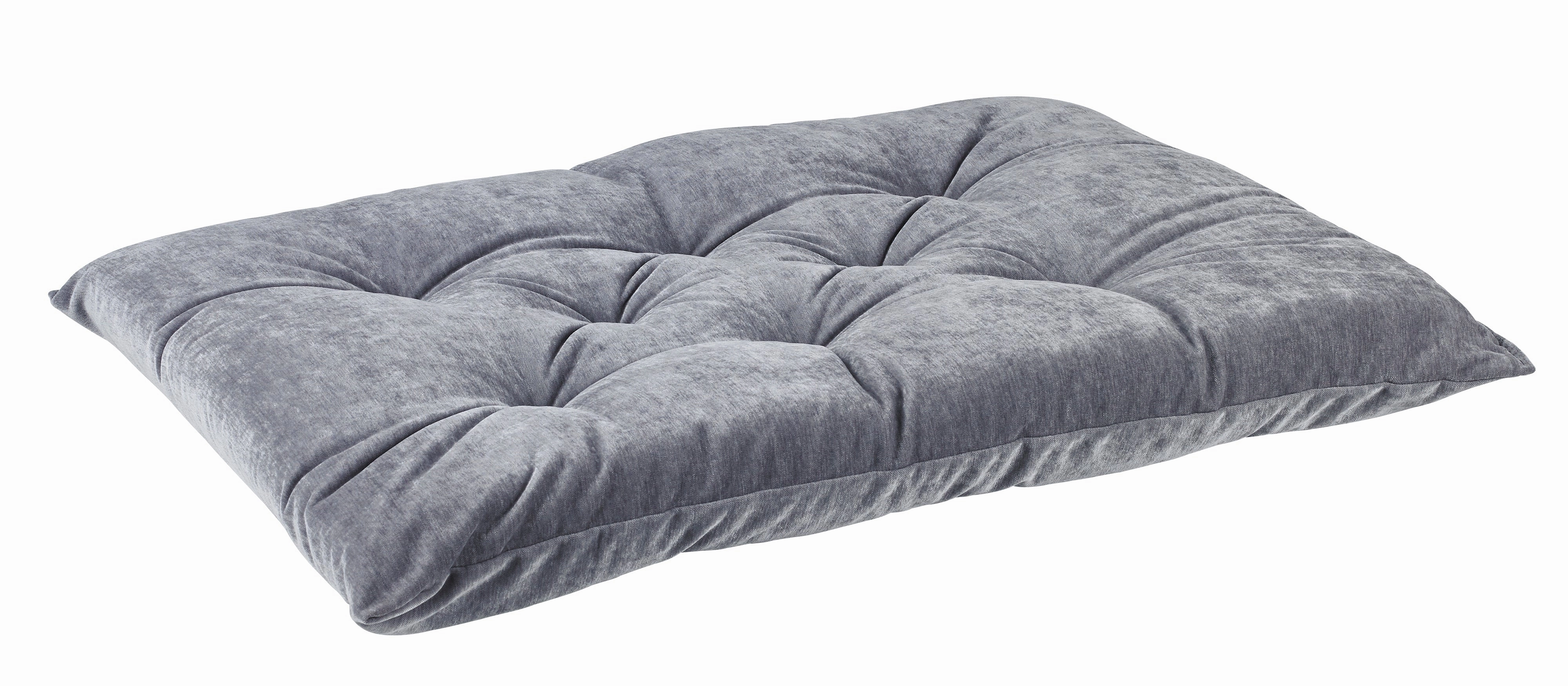 Tufted Cushion |  Pumice Microvelvet
