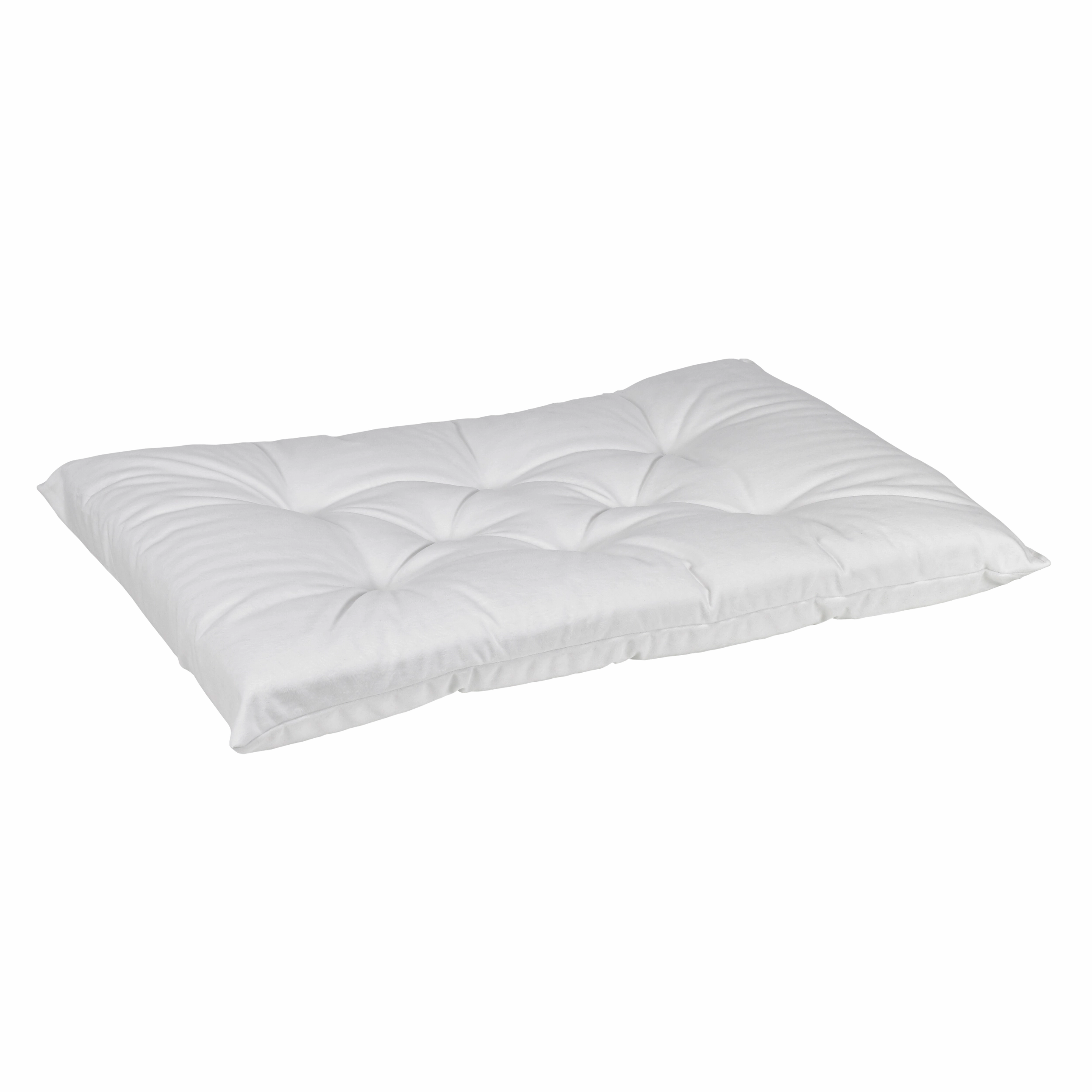 Tufted Cushion |  Snowflake Microvelvet