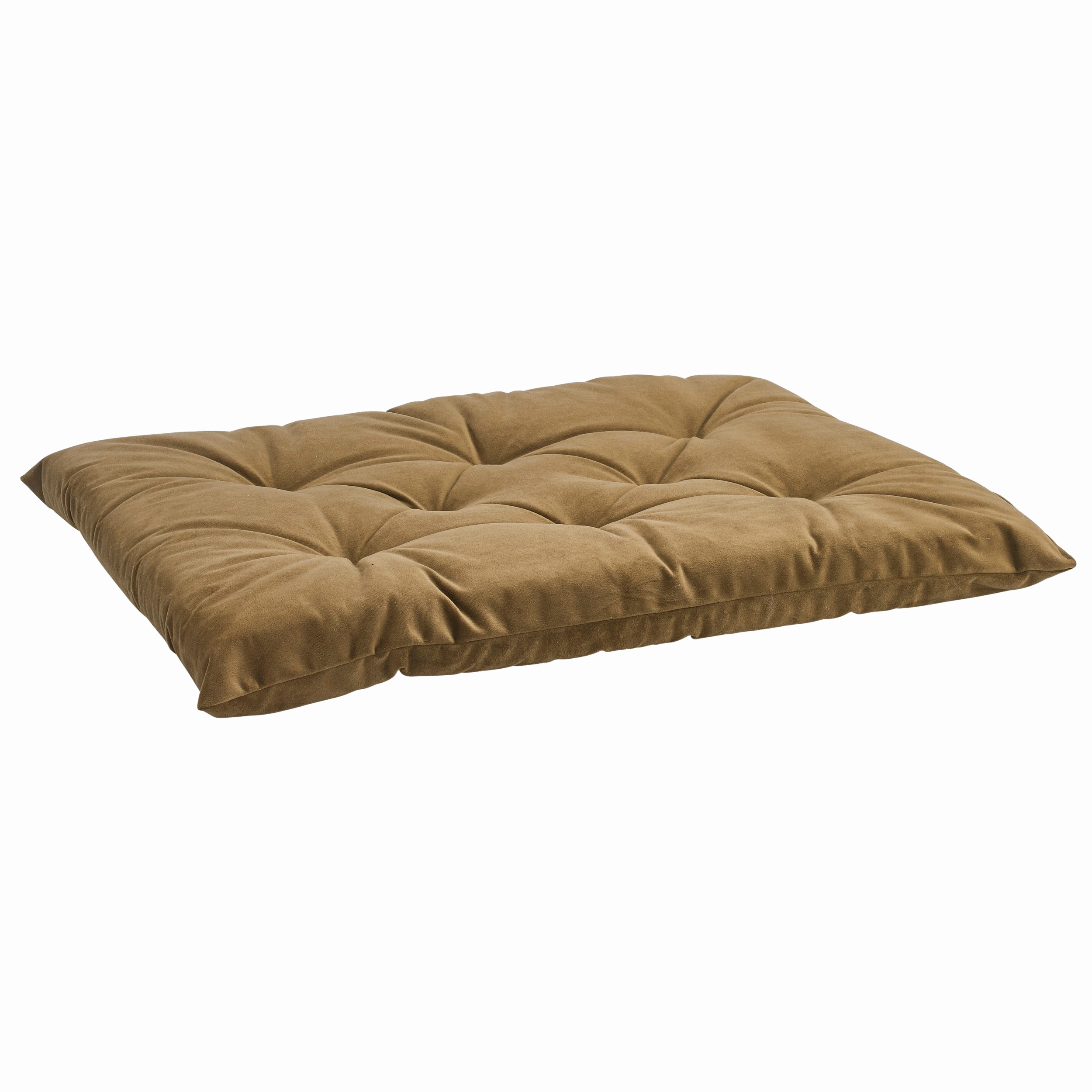 Tufted Cushion | Toffee Microvelvet