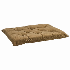 Tufted Cushion | Toffee Microvelvet